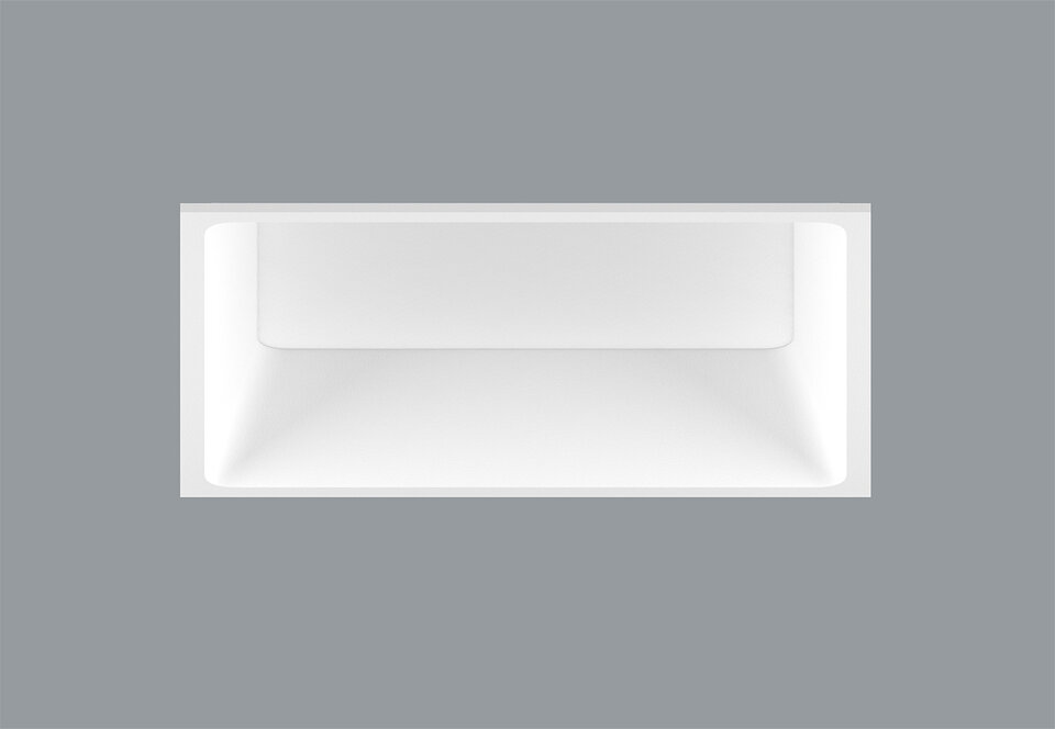 Pinot Q170 Recessed PLX ST/830, IP44, RAL9016 - Spectra Lighting